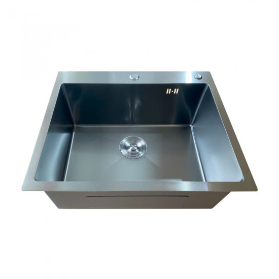 Мойка Mixxus MH6050 Micro Decor Black (3.0/0.8) из нерж. стали (цвет черный) (MI8223)