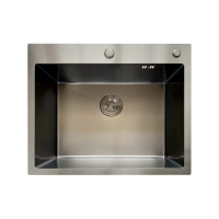 Мойка Mixxus MH6050 Micro Decor Graphite (3.0/0.8) из нержав. стали (цвет графит) (MI8221)