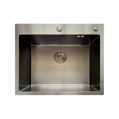 Мойка Mixxus MH6050 Micro Decor Graphite (3.0/0.8) из нержав. стали (цвет графит) (MI8221)