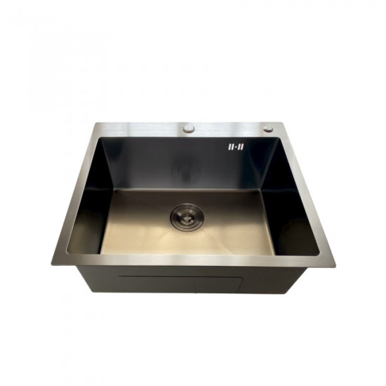 Мойка Mixxus MH6050 Micro Decor Graphite (3.0/0.8) из нержав. стали (цвет графит) (MI8221)