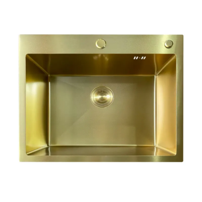 Мойка Mixxus MH6050 Micro Decor Brushed Gold (3.0/0.8) из нерж. стали (цвет матовое золото) (MI8222)