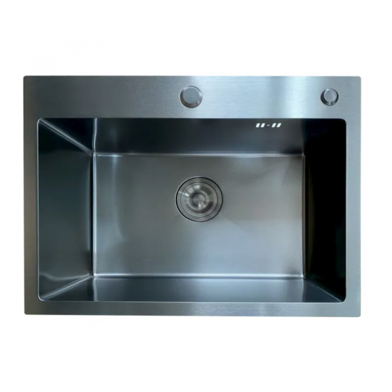 Мойка Mixxus MH5843 Micro Decor Black (3.0/0.8) из нерж. стали (цвет черный) (MI8219)