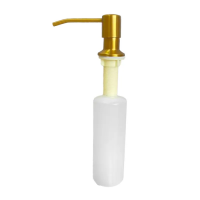 Дозатор для миючого засобу врізний Mixxus DIS-01.SUS Brushed Gold SUS304 300 мл (колір матове золот