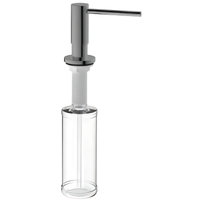 Дозатор для жидкого мыла врезной MIXXUS DIS-03.SUS GRAPHITE из нерж.стали SUS304 цвет графит (300мл)