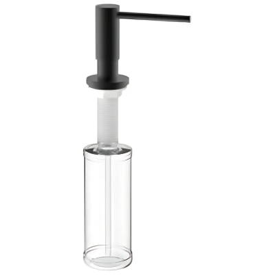 Дозатор для жидкого мыла врезной MIXXUS DIS-03.SUS BLACK из нерж.стали SUS304 цвет черный (300мл)