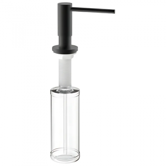 Дозатор для жидкого мыла врезной MIXXUS DIS-03.SUS BLACK из нерж.стали SUS304 цвет черный (300мл)