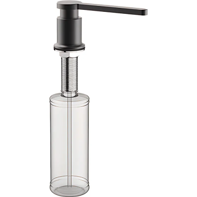 Дозатор для жидкого мыла врезной KOER SDB-03-05 цвет черный (300 мл) (KR5633)