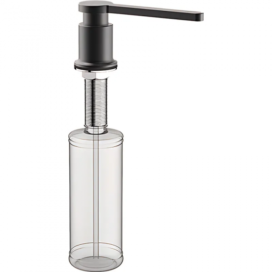 Дозатор для жидкого мыла врезной KOER SDB-03-05 цвет черный (300 мл) (KR5633)