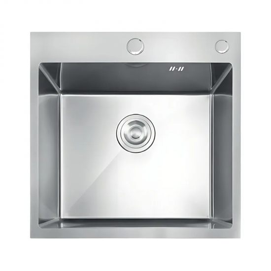 Мойка из нержавеющей стали MIXXUS MH5050 DECOR NANO-SILVER (3.0/0.8) цвет нержавейка (MI7040)