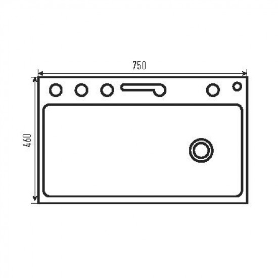 Мойка Zerix ZH7546-SET-02 DECOR NANO-BLACK с встроенным смесителем (ZM5576)