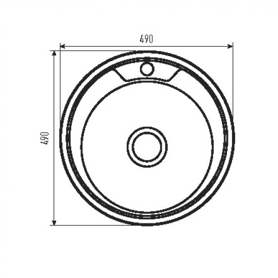 Кухонная мойка Zerix Z490-06-170D (decor) (ZM0579)