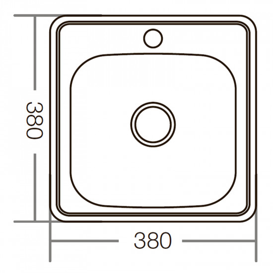 Мойка Zerix Z3838-06-160MD (micro decor) (ZM5574)