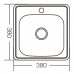 Мойка Zerix Z3838-06-160MD (micro decor) (ZM5574)