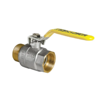 Кран шаровой KOER KR.215.G - 2" FM ГШВ YELLOW, ручка "рычаг" желтая (KR2716)