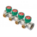 Коллектор вентильный с адаптером Koer KR.1127-4 - 1"x4 - 3/4 Ways (евроконус-плоская) (KR4948)