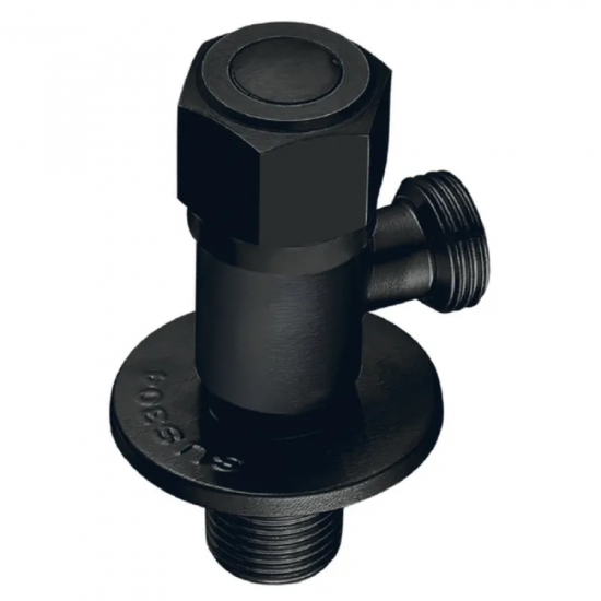 Кран для подключения сантехнических приборов Mixxus VAL-07-1/2x3/4 Black (MI6059)