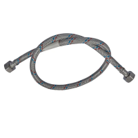 Гнучкий шланг для підключення води гайка 1/2'' - гайка 1/2'' (80 см) Zerix (ZX1553)