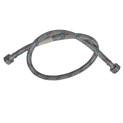 Гнучкий шланг для підключення води гайка 1/2'' - гайка 1/2'' (80 см) Zerix (ZX1553)