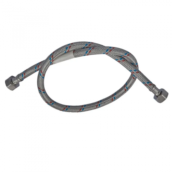 Гнучкий шланг для підключення води гайка 1/2'' - гайка 1/2'' (80 см) Zerix (ZX1553)