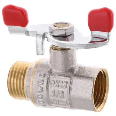 Кран шаровой Waterpro 1/2" ГШМ (стальная бабочка) (WP2907)