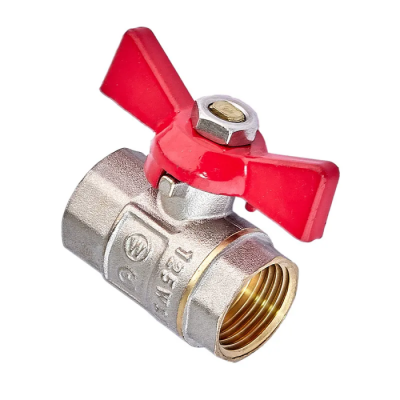 Кран шаровой Waterpro WP602-15FFW - 1/2" ГГМ (стальной бабочка) (WP3290)