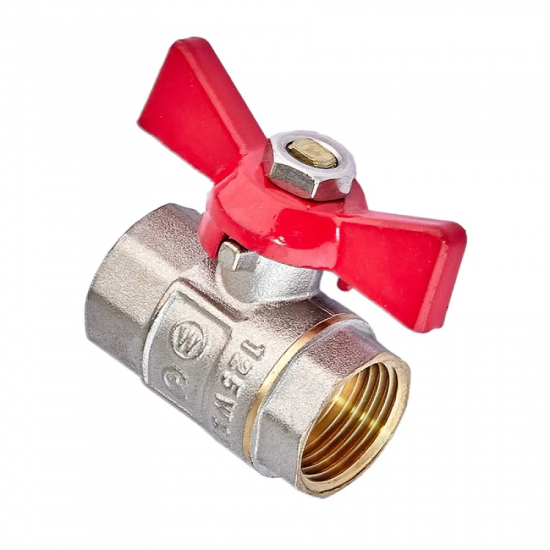 Кран шаровой Waterpro WP602-15FFW - 1/2" ГГМ (стальной бабочка) (WP3290)