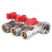 Коллектор с шаровыми кранами и фитингом Koer KR.1125-3 3/4"x3 ways (KR2836)