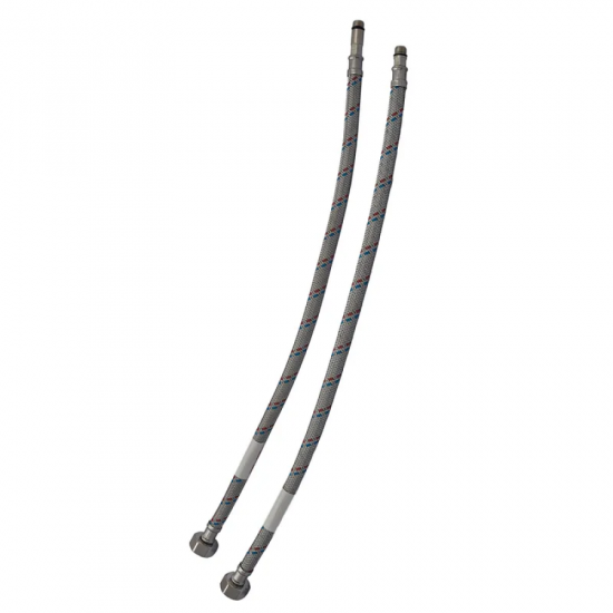 Гнучкі шланги для змішувача гайка 1/2'' - Штуцер M10 (150 см) 2 шт Zerix (ZX1578)