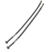 Гибкие шланги для смесителя гайка 1/2'' - Патрубок M10 (100 см) 2 шт (силикон. оболочка) Zerix (ZX3032)