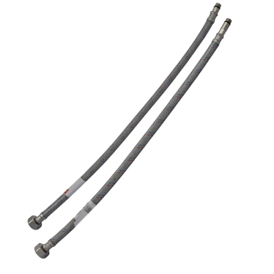 Гнучкі шланги для змішувача гайка 1/2'' - Штуцер M10 (50 см) 2 шт (силик. оболонка) Zerix (ZX3029)