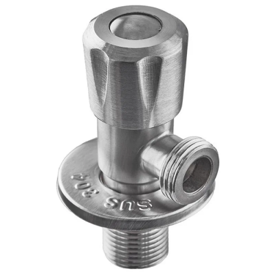 Кран для подключения сантехприборов Zerix VAL-04-1/2x1/2 из нерж. стали SUS304 (ZX4800)