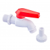 Кран пивной PVC (White+red) Plamix PVI-1/2" (PM0631)