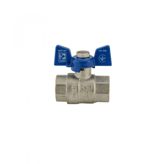 Кран кульовий Koer 1/2" ГГМ (KR.217.B) синій (KR2719)