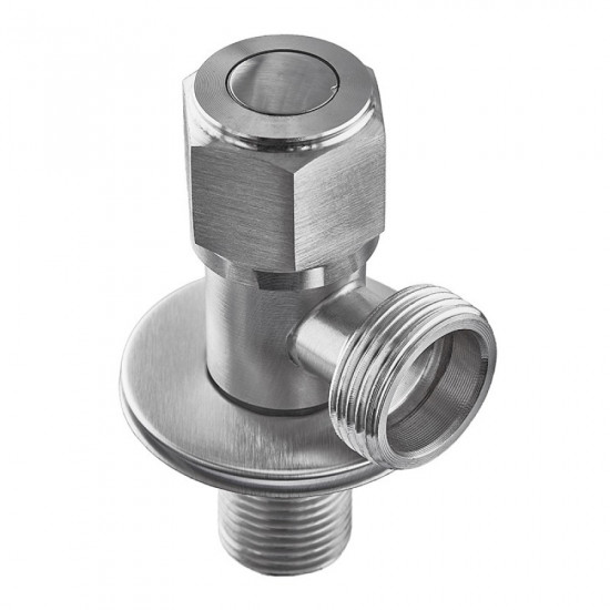 Кран для подключения сантехнических приборов Mixxus VAL-07-1/2x3/4 из нерж.ст.SUS304 (УПАКОВКА БЛИСТЕР) (MI60)