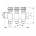 Коллектор вентильный с фитингом Koer KR.1123-2 3/4"x2 ways (KR2829) Коллектор вентильный с фитингом Koer KR.1123-2 3/4"x2 ways (KR2829)