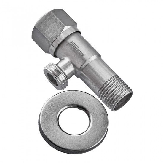 Кран для подключения сантехнических приборов Mixxus VAL-06-1/2x1/2 из нержавеющей стали SUS304 (MI6056)