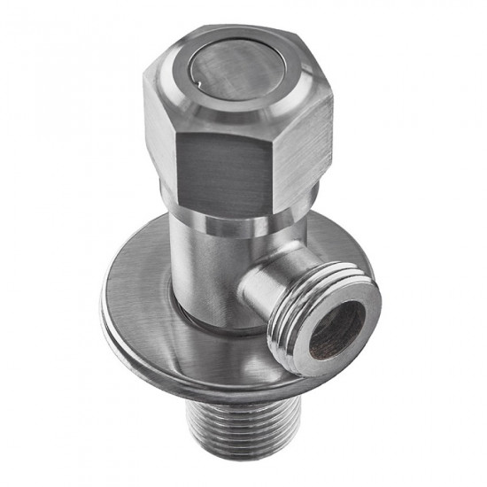 Кран для подключения сантехнических приборов Mixxus VAL-06-1/2x1/2 из нержавеющей стали SUS304 (MI6056)