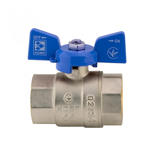 Кран кульовий Koer 1" ГГМ (KR.217.B) синій (KR2718)