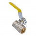 Кран шаровой Waterpro WP602-15FFL-Y - 1/2" FFL ГГВ YELLOW, ручка "рычаг" жёлтая (WP2929)