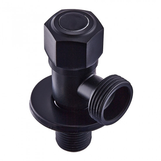 Кран для подключения сантехнических приборов Mixxus VAL-07-1/2x3/4 Black (MI6059)