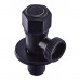 Кран для подключения сантехнических приборов Mixxus VAL-07-1/2x3/4 Black (MI6059)