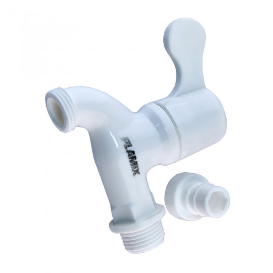Кран для холодной воды PVC (White) Plamix PVS-1/2" (PM0632)
