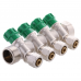 Коллектор вентильный с фитингом Koer KR.1124-4 1"x4 ways (KR2834)