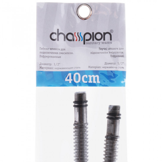 Гофрированные шланги для смесителя Champion Шланг M-10 (40 см) сильфонные Zerix (ZX0170)