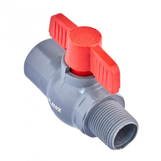 Кран шаровой Plamix PVM-3/4" FM PVC (PM0620)