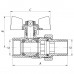 Кран с американкой 1/2" прямой Waterpro красный (WP0151)