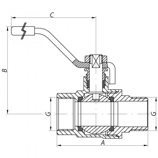 Кран шаровой Waterpro 2" ГШР (WP2902)