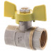 Кран шарового типа FERRO PL 1/2" ГГМ газ art. 602 (латунный шар) (FE0559)