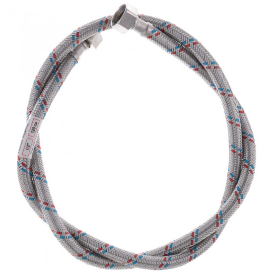 Гнучкий шланг для підключення води Гайка 1/2'' - Гайка 1/2'' (120 см) ZERIX (ZX1555)