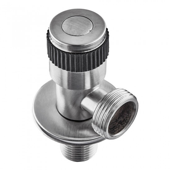 Кран для подключения сантехнических приборов Mixxus VAL-05-1/2x3/4 из нерж. стали SUS304 (MI6027)